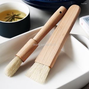 Tools 2Pcs Kitchen Oil Brushes Basting Brush Wood Handle BBQ Grill Pastry Baking Cooking Butter Honey Sauce Bakeware