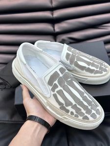 Sıradan şık erkekler Skel Slip On Loafers ayakkabıları erkekler lastik taban elbise beyefendi mokasenleri konfor oxford yürüyüş eu38-44