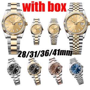 Mäns Watch Automatic Movement Watch 28/31/36/41mm Designer Watch Men and Women Par Watch Luminous Waterproof Watch Log