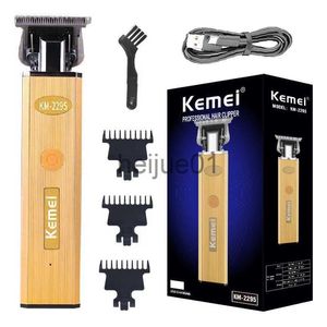 Electric Shavers Kemei Professional Metal Hair Trimmer For Men Electric Beard Hair Clipper Rechargeable Hair Cutter Machine x0918