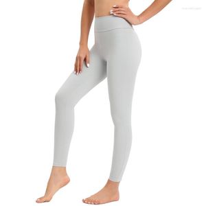 Active Pants Womens Gym Sports Stretch Yoga Leggings Female High-Waisted Buttocks Fitness Tight Nine-Point Ladies Workout Trousers