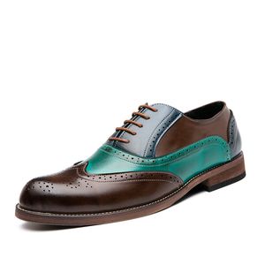 Sapato social masculino de couro com cadarço, sapato casual de couro casual para festa de casamento, sapato masculino de tamanho grande para meninos, sapatos de festa 38-48