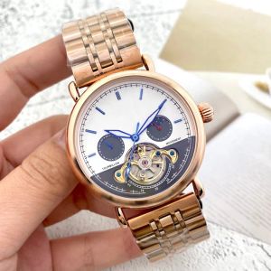 Fashion Swiss Watch Leather Tourbillon Watches Automatic Men Wristwatch Mens Mechanical Steel Watches Relogio Masculino Clock high quality moon Phase