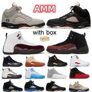 Burgundy 5 Plaid 5s Olive Basketball Shoes 4S Red Cement 1S Rebellionaire Bred Paryoffs11S Space Jam Concord White Oreo University Blue Sneakerトレーナー