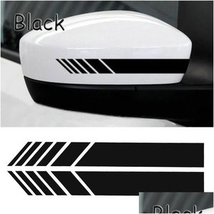 Car Stickers Styling Rear View Mirror Diy Decals Personalized Scratch Reflective Motorcycle Decoration Sticker Accessories Drop Delive Dhtdq