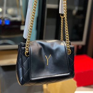 Designer crossbody Y letter bag Handbag Chain bag High appearance level large capacity leather bag light luxury bag