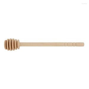Spoons Honey Stir Bar Mixing Handle Jar Spoon PracticalWood Dipper Long Stick Supplies Kitchen Tools