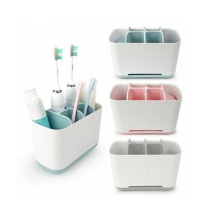 Tandborstehållare 1st Tandborste Tandkrämhållare Fodral Rakning Makeup Brush Electric Tooth Brush Holder Organizer Stand Badrumstillbehör Box 230918