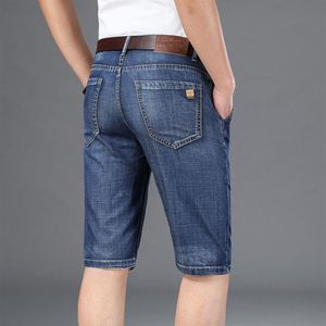 Männer Jeans Plus Größe 40 42 Männer Shorts 2021 Sommer Slim Fit Gerade 5 Tasche Hohe Qualität Baumwolle Modal komfortable Jean Shor240q