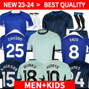 23 24 CFC NKUNKU Soccer Jerseys N.JACKSON Kids Kit Player Version 2023 2024 ENZO PULISIC STERLING JAMES KOULIBALY AZPILICUETA HAVERTZ FOFANA Football Shir
