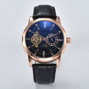 PIN BUCKLE Automatiska mekaniska armbandsur Designer Luxury Mens Watch Classics Hollow Out Men Rose Gold Watch Mechanical Fashion High Quality Watches