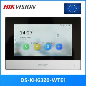 Dzwonki do drzwi Hikvision Międzynarodowa wersja wielojęzyczna DS-KH6320-WTE1 Monitor wewnętrzny 802.3Af Poe App Hik-Connect Wi-Fi Intercom HKD230918