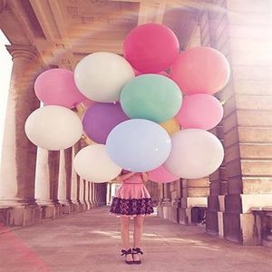 10pcs 24 polegadas Latex redondo Big Balloon Party Balloons Decorações de casamento Decoração de feliz aniversário 50cm207w