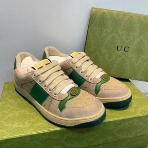 scarpa da donna di lusso rhyton Tennis 1977 sneaker di design jumbo pantofola in tela goffrata sandalo uomo denim Suola in gomma Scivolo casual vintage ricamato