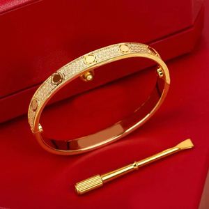 Модный классический браслет с бриллиантами для женщин и мужчин, высококачественные роскошные браслеты, ювелирные изделия, помолвка, свадьба, серебряные браслеты из розового золота, мужские женские браслеты