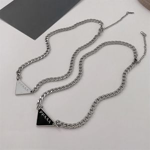 Designer Geometric Necklace Fashion Pendants Triangle-shaped Necklaces for Man Woman Neutral Cool Style Good Quality216A