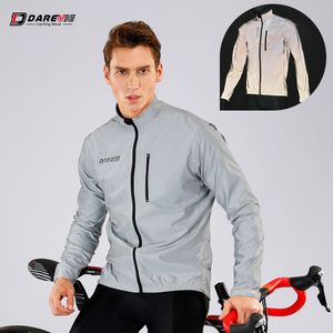 Велосипедные куртки DAREVIE Полностью светоотражающие велосипедные куртки со съемными рукавами Мужская велосипедная жилетка без рукавов 230919