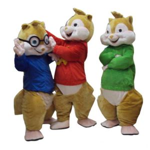 2019 Factory Outlets Alvin and the Chipmunks Mascot Costume Alvin Mascot Costume 268u