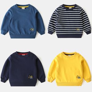 Hoodies Sweatshirts Cotton Warm Boys Stipped Knitted Cardigan Sweater Children Kids Sweatershirts Pullovers Tops Age 27 Years 230919