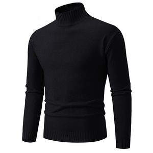 Herrenpullover Slim Blank Tops Männer Herbst Winter MockNeck Langarm Pullover Pullover Bluse Top Gute Qualität Frühling Herbst Pullover Mann 230918