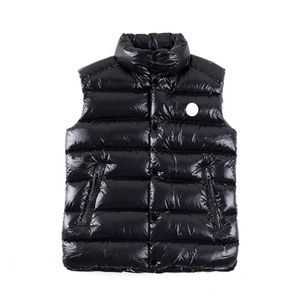 Monclairer Classic Chest NFC Badge Mens Down Vest Stand Collar men gilet Fashion Winter down vest Asian Size M--3XL240l