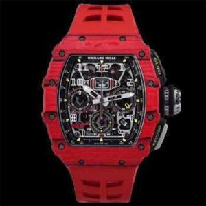 Richarmill Watch Mechanical Automatic Tourbillon Wristwatch Swiss Series RM5301 Polo Limited Edition Full Hollow 4450 X 4994 Manual RM 1103 Red D LPT2 W WN-EP4E