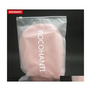 Sacchetti da imballaggio Sacchetti da imballaggio all'ingrosso 200X Cerniera in plastica satinata bianca opaca personalizzata con stampa per abbigliamento Cappotto Jeans Felpe con cappuccio Regalo R Dhyj9