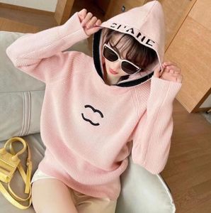 Nya kvinnors tröjor Kvinnor Casual Fashion Designer Brand CC Hooded Sweaters Tops