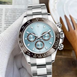 2023 mens automatic watch rlx fake watch Automatic Mechanical montre de luxe 40mm Folding Buckle Gold Hardlex Waterproof Stopwatch luxurious Male wristwatch