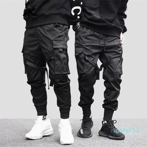 Marchwind Brand Hip Hop Boy Multi-Pocket Elastic Midje Design Harem Pant Men Streetwear Punk Casual Trousers Jogger Man Dancing B329E