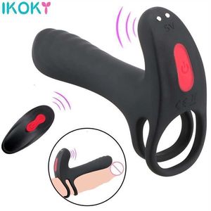 Sex Toy Massager G-spot Vibrator with Penis Erection Long Lasting Vagina Clitoris Stimulate Nipples Massager Orgasm Couple Toy
