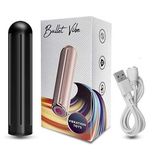 Brinquedo massageador 10 velocidades bala vibrador mini poderoso adulto para mulheres g-ponto clitóris estimulador usb recarregável vibrador anal adultos