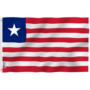 Andere Partyzubehör für Veranstaltungen ANLEY Fly Breeze 3 x 5 Fuß Liberia-Flagge aus Polyester mit Messingösen 3 x 5 Fuß 230919