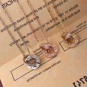 Trinity series Factory direct s luxury diamonds Pendant necklaces 2021 new brand designer Top quality popular Lettering 18k br212H