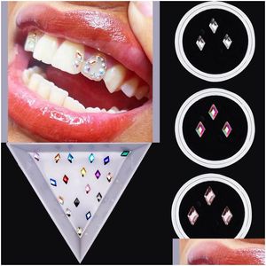 Övrigt oral hygien 3 Box Dental Teeth Crystal Ornament Tooth Gems Olika form Slumpmässig leverans Beauty Diamond Deco Materials 221114 DHSB8