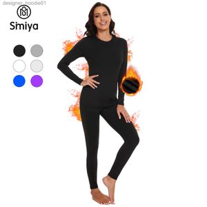 Women's Thermal Underwear SIMIYA Thermal Underwear Set for Women Long Johns Fleece Lined Ultra Soft Base Layer Set Top Bottom for Cold Weather Winter L230919