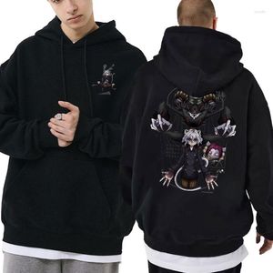 Herren Hoodies Anime X Neferpitou Print Hoodie Männliche Fleece Baumwolle Männer Manga Übergroße Sweatshirts Kleidung