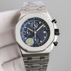 Chronograph Mens Watch Automatyczne zegarki projektanckie mechaniczne 44 mm Waterproof Sapphire 904L Stal nierdzewna zegarek na rękę Montre de Luxe