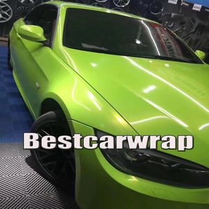 2017 fluorescent lemon Gloss metallic Vinyl Wrap For Car Wrap Film Magic glossy 1080 Union Covering foil Size1 52 20m 5x67ft313o