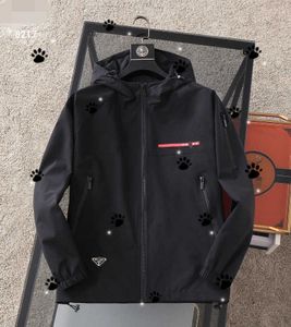 Correct version of men's waterproof hooded zipper versatile top sports casual jacket trench coatG19L