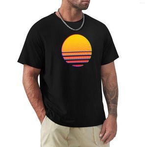Men's Polos Outrun Retro Sun T-Shirt Boys Animal Print Shirt Sports Fan T-shirts Mens Big And Tall T Shirts