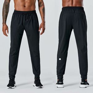 Lu Lu Mens Pants Yoga Outfit Men Running Sport Trousers Adult Sportswear Gym Exercise Fitness Wear Elastic Drawstring Breathable Trainer Clothes High Quality