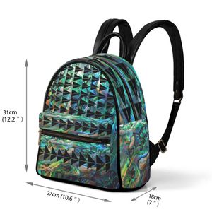 DIY -väskor över hela utskriftsväskor Anpassade väska skolväskor Kvinnor Satchels Väskor Totes Lady Backpack Professional Black Production Personaliserade par GENTER UNIKA 113292