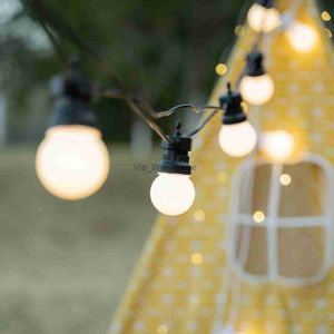 LED Strings Party 23meter Festoon String Light Outdoor Garlands G50 Globe Bulb Fairy String Lights Connectable New Year Wedding Decor HKD230919