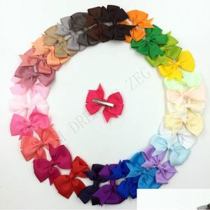 40 Colors Bow Hairpins Girls Mini Bowknot Hair Clips Children Cute Barrettes Kids Accessories Ht12 Drop Delivery Dhekw