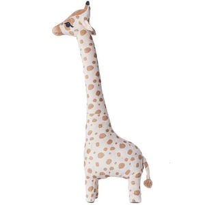 Plyschdockor 85 cm jätte giraff plysch leksaker simulering djur giraff mjuk fylld doll barn rum säng dekor födelsedag presenter 230919