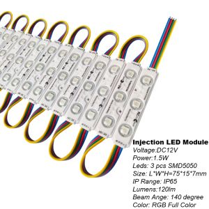 STOREFRONT LED-lampor Business LED-modul för skyltar Window Lights RGB 3 LED 5050 Multi-färg LED Strip Light Store Advertising Signs 12 LL