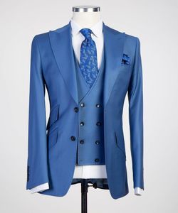 メンズスーツブレイザーズテーラーは男性向けのスーツを作ったシャンパンスリムフィット3ピースファッションウェディングカスタムパーティータキシードプラスフォーマルマンセット230919