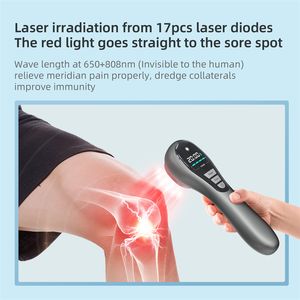 Laserterapi Röd och NIR Light Therapy Device Skin Care and Beauty 650nm 808nm Pain Relief Skin Remvenation Blood Circulation