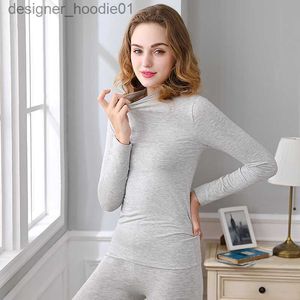 Kvinnors termiska underkläder 2023 Nya kvinnor för vinterkvinnor Termisk underkläder kostym Kvinnor Body Ladies sets kvinnliga pyjamas varma L230919